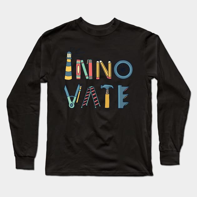 innovation awesome unique design Long Sleeve T-Shirt by Midoart